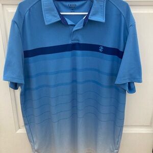 Izod Men's Golf Polo in Light and Dark Blue